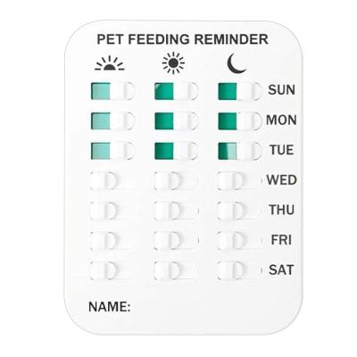 Generic Magnetic Dog Feeding Chart: Have You Fed Your Dog?