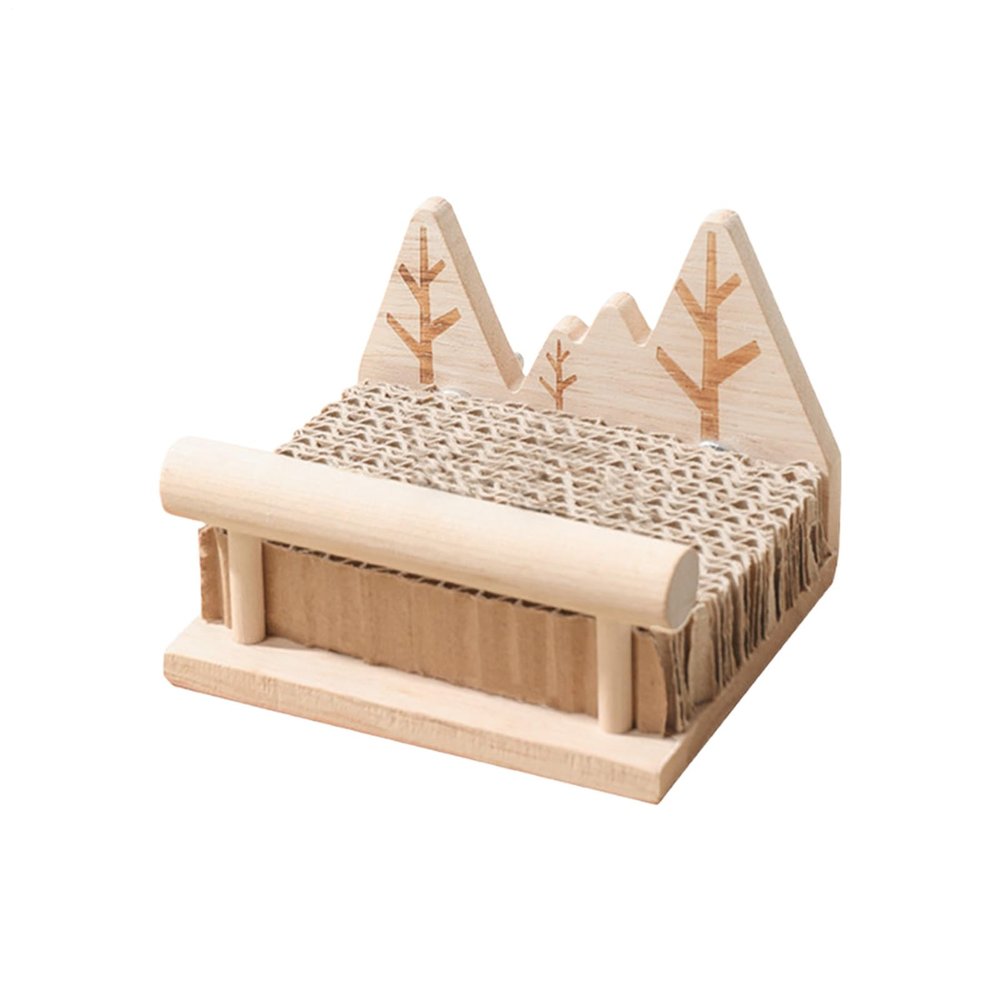 Furtryvl Bird Toy with Wooden Perches