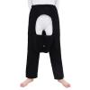 Fully Open Patient Pants for Bedridden Adults, Black, Large view 1
