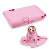 PLUSHCEWT Dog Towel, 100 x 60 cm, Pet Bath Towel, Pink view 2