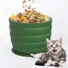 Chew-Resistant Silicone Slow Feeder Bowl with Suction Cups, Green, 12 x 12 x 9 cm view 3