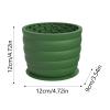 Chew-Resistant Silicone Slow Feeder Bowl with Suction Cups, Green, 12 x 12 x 9 cm view 4