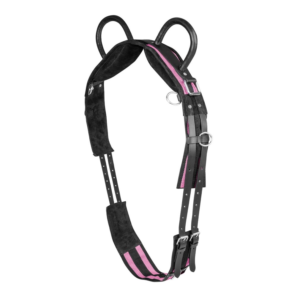 WALDHAUSEN Lunging Girth with Two Handles, Synthetic, MSH, Black/Rose Red