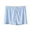 Men's Triangle Briefs, Transparent Ice Silk, Open Front and Back, Crotchless Thong, Blue, XXXL view 1