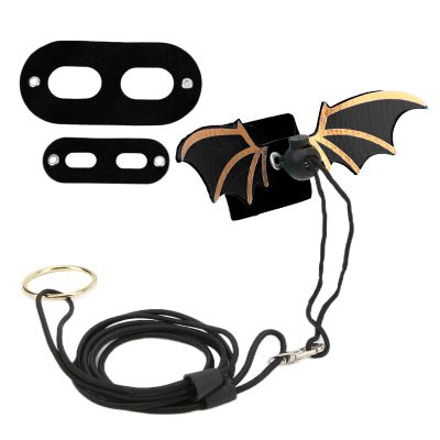 MOTOULAX Leather Lizard Harness, Adjustable, Black