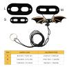 MOTOULAX Leather Lizard Harness, Adjustable, Black view 3