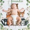 Personalized Baby Blanket with Name and Birth Date view 3