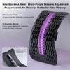 Back Support Board, 3-Level Adjustable Back Stretcher, Gray-Blue view 4