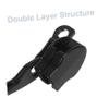 Double-Layer Zinc Alloy Zipper Pulls, 5 Pairs, Black view 3