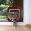 Indoor Cat Door with 4-Way Lock and Weather-Resistant Design view 2