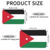 Water-Absorbent Faux Leather Pet Food Mat with Jordanian Flag, 40 x 60 cm, Non-Slip, Durable view 4