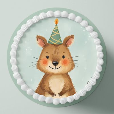 CGD Edible Cake Toppers, Fondant or Wafer Paper, Quokka L5