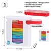 Deluxe 7-Day Pill Organizer, Rainbow/White, 11.5 x 13 x 4.3 cm view 2