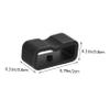 GRIRIW 5-Pack 16 mm Black Silicone Watch Band Keeper Rings view 2