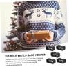 GRIRIW 5-Pack 16 mm Black Silicone Watch Band Keeper Rings view 4