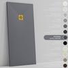 SoulHome Resin Shower Tray 200 x 100 cm Slate Gray with Gold Drain Grate view 2