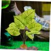 Toyvian Artificial Leafy Plant with Weighted Base for Reptile Terrariums view 4