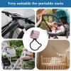 Heavy-Duty Zinc Alloy Stroller Hook Organizer view 4