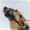 ibasenice Adjustable Anti-Bite Dog Muzzle, Breathable Polyester, Black, with Adjustable Strap for Small Dogs view 3