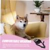 ibasenice Adjustable Anti-Bite Dog Muzzle, Breathable Polyester, Black, with Adjustable Strap for Small Dogs view 4