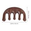 FOMIYES Sandalwood Manual Scalp Massage Comb, Raindrop Shape view 2