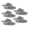 Gatuida 5 Pairs of Thickened Disposable Coral Fleece Hotel Slippers view 1