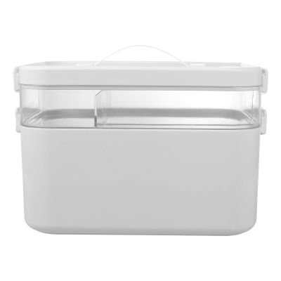 GANAZONO Portable First Aid Case, Large Double-Layer Medicine Box with Handle and Safety Lock