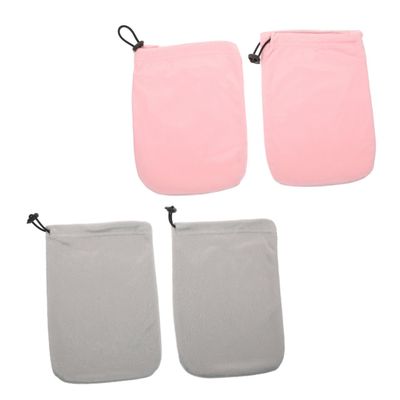 TOGEVAL 2-Pair Cotton Plush Paraffin Wax Gloves