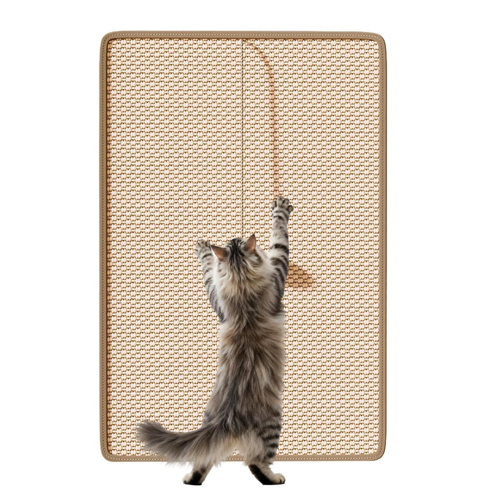 Cat Scratching Pad, Wall-Mounted Scratcher with Play Balls