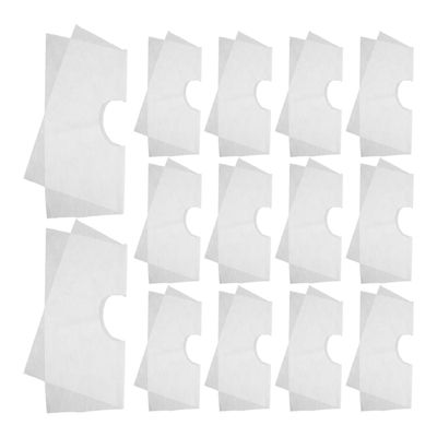 Disposable Face Hole Pads for Massage Tables, 100-Count, White Microfiber