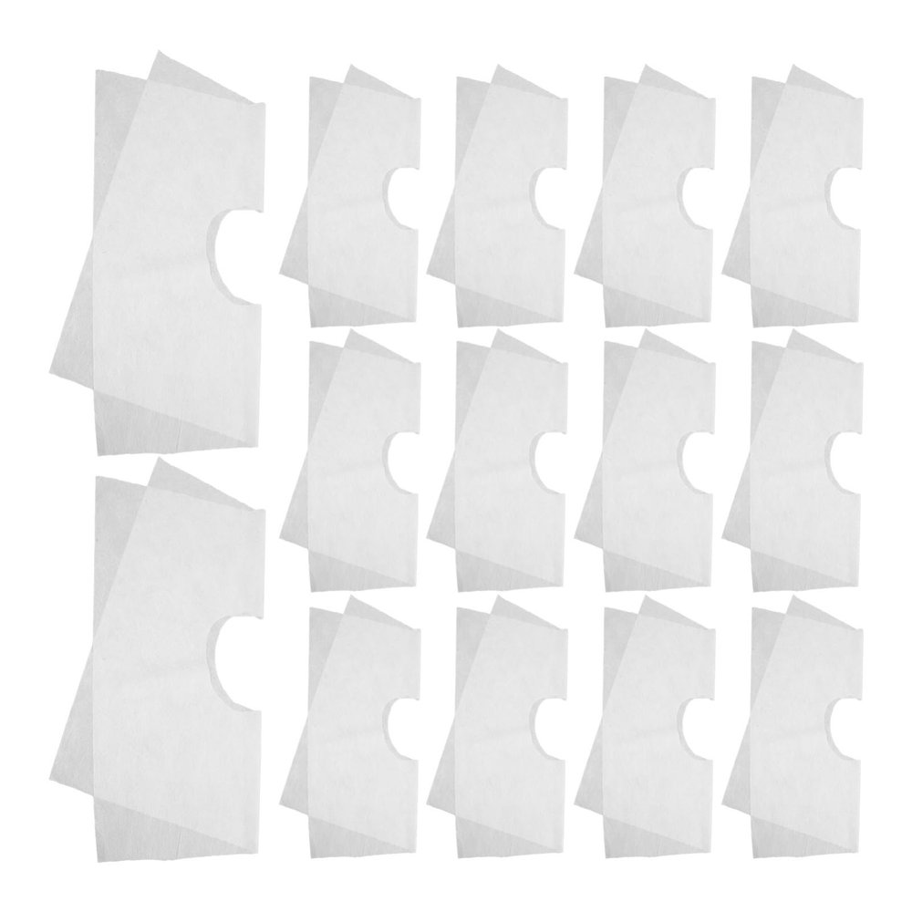 Disposable Face Hole Pads for Massage Tables, 100-Count, White Microfiber