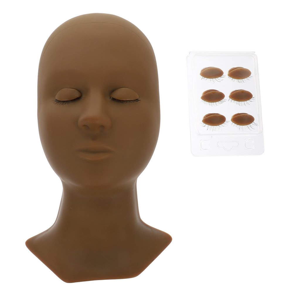PartyKindom Removable-Eyelid Mannequin Head for Makeup and Eyelash Extension Practice