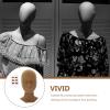 PartyKindom Removable-Eyelid Mannequin Head for Makeup and Eyelash Extension Practice view 3