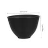 Beatifufu DIY Facial Mask Mixing Bowl Set, Black Silicone and PP, with Measuring Spoon and Applicator view 2