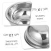 ERINGOGO Stainless Steel Shaving Bowl with Wide Opening view 3