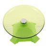 LOLIPPYY Noiseless Wheel for Mice and Gerbils, Green Plastic, Space-Saving Indoor Exercise Toy view 1
