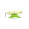 LOLIPPYY Noiseless Wheel for Mice and Gerbils, Green Plastic, Space-Saving Indoor Exercise Toy view 2