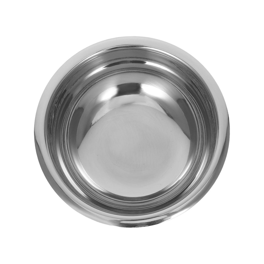 Hohopeti Silver Round Metal Shaving Bowl