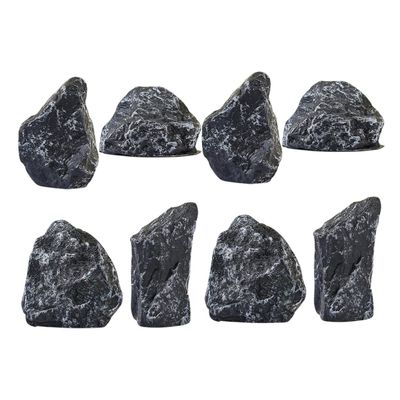 BESTonZON Resin Rock Aquarium Decorations, 8-Piece Set