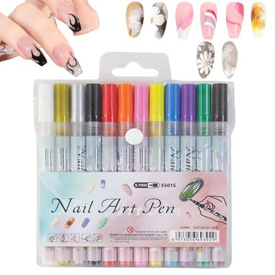 Nail Markers, 5.31-Inch Gel Pens for Nails
