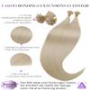 LaaVoo Remy Human Hair U-Tip Extensions, Light Blonde #613, 40 cm, 40 g, 50 Strands view 2
