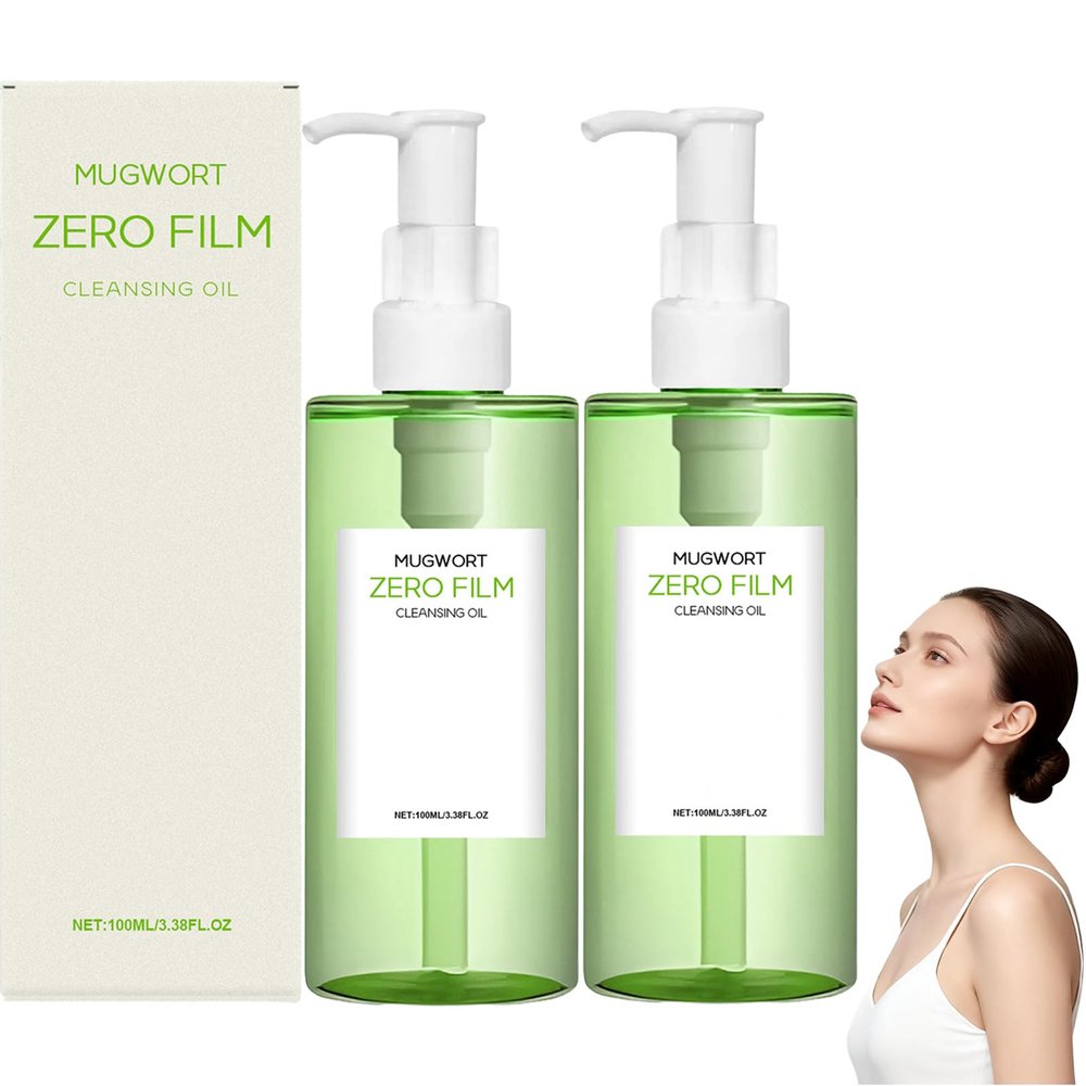 Mugwort Zero Film Cleansing Oil, 2-Piece Set