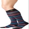 SOLIDEA STRIPE GAME ALTAIR Knee-High Compression Socks, Black, 15/21 mmHg, Size M view 1