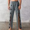 Men's Patient Care Pants, Fully Open Pants for Home Care, Older Adults, Fractures and Rehabilitation, Dark Gray, XXL view 3