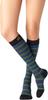 SOLIDEA STRIPE GAME ZENITH Knee-High Compression Socks, Black, 15/21 mmHg, XL view 1