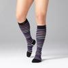 SOLIDEA STRIPE GAME FENICE Knee-High Compression Socks, Black, 15/21 mmHg, Size S view 2