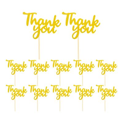 Muffin Decoration Picks – Thank-You Decor