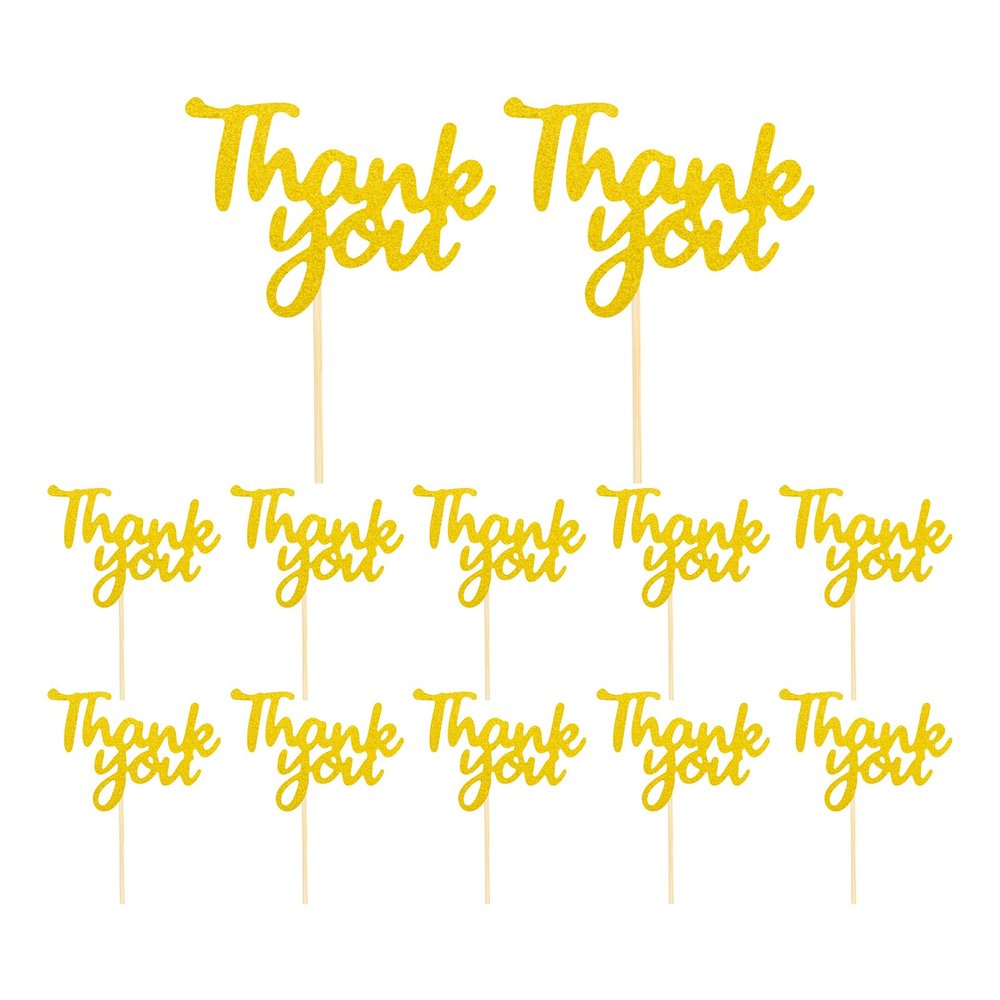Muffin Decoration Picks – Thank-You Decor