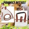 predolo Dog Carrier Bag, Oxford Fabric, Breathable, Portable, for Travel and Outdoor Walks view 4