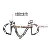 Adjustable Stainless Steel Horse Bit with Double Chain view 4